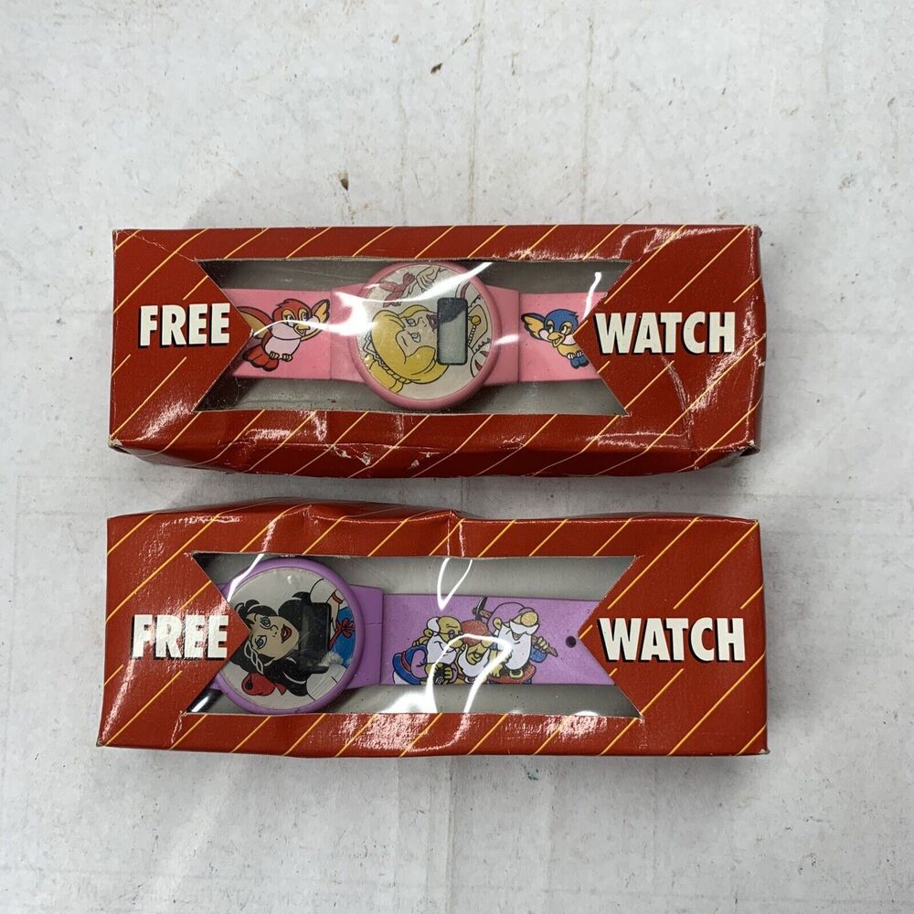 Two 1993 Free Watches Disney Princess themed, Cinderella and Snow White